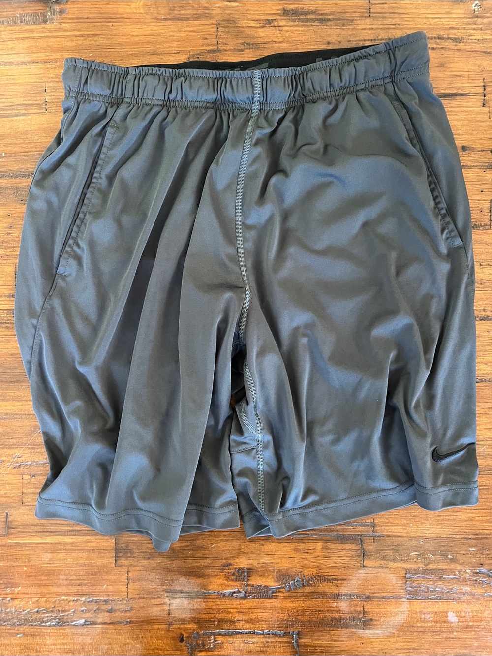 Nike Men's Black Athletic Shorts with Side Pockets